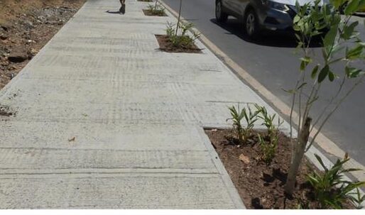 Alcaldía de Panamá construye 350 metros lineales a de aceras en Las Mañanitas