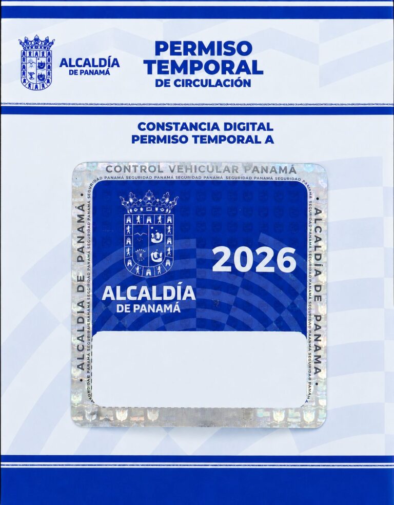 Alcaldía de Panamá anuncia que ya están disponibles las calcomanías de circulación temporal