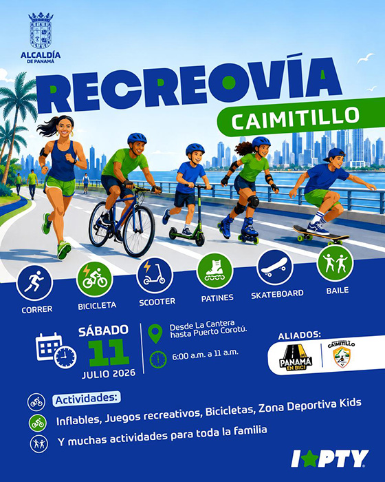 La Alcaldía de Panamá realizará una nueva edición de la Recreovía en Caimitillo