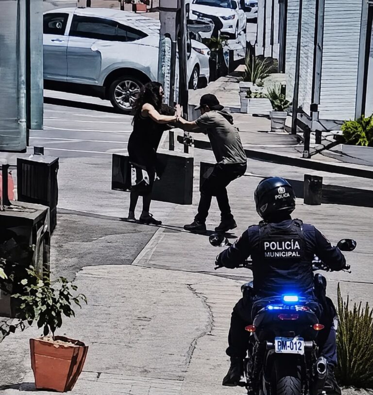 Videovigilancia. Policía Municipal evita agresión a mujer 