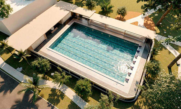 render ilustrativo de las mejoras a la piscina municipal de villa caceres
