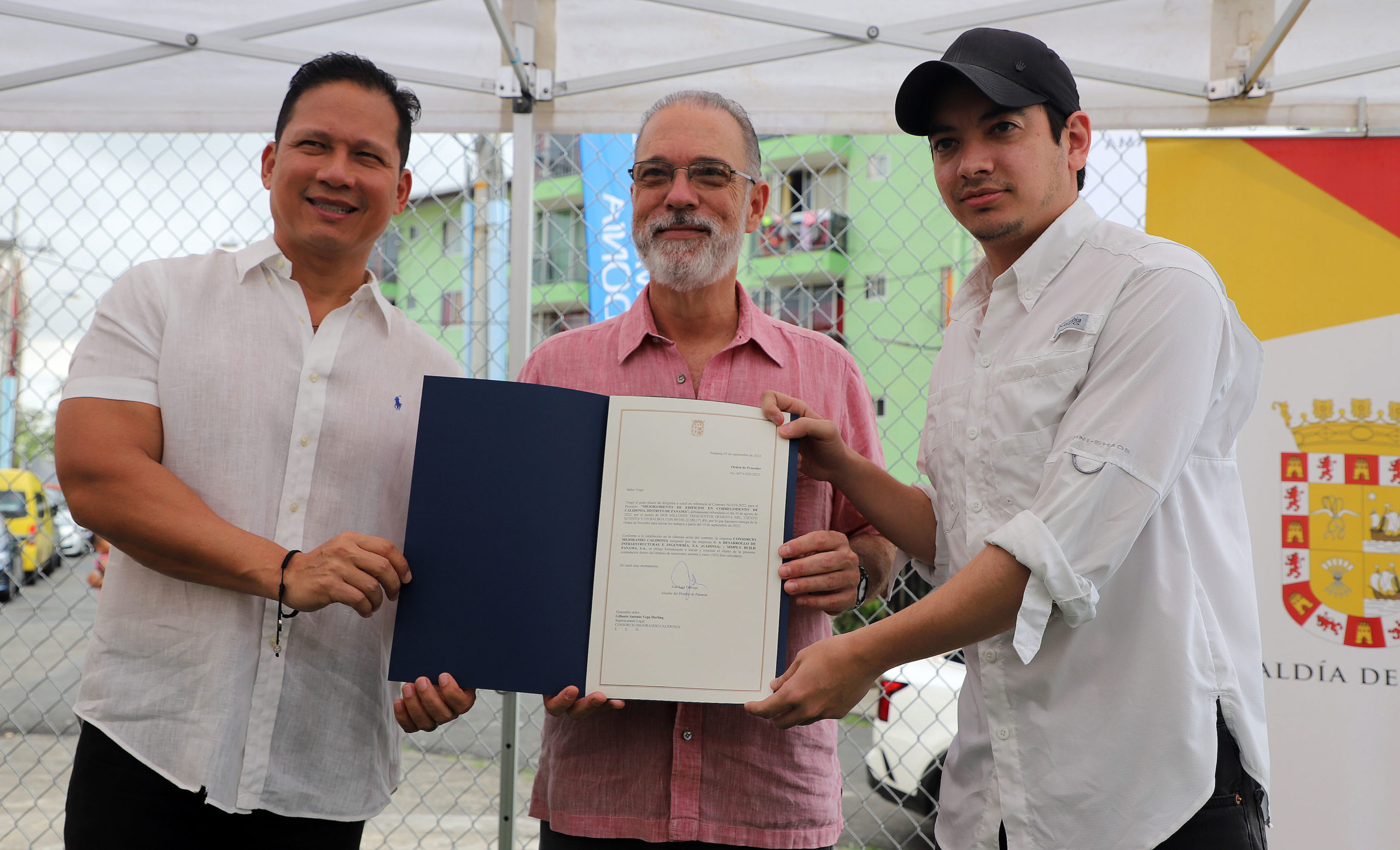 Alcaldía de Panamá entrega Orden de Proceder para el mejoramiento de edificios del corregimiento de Calidonia