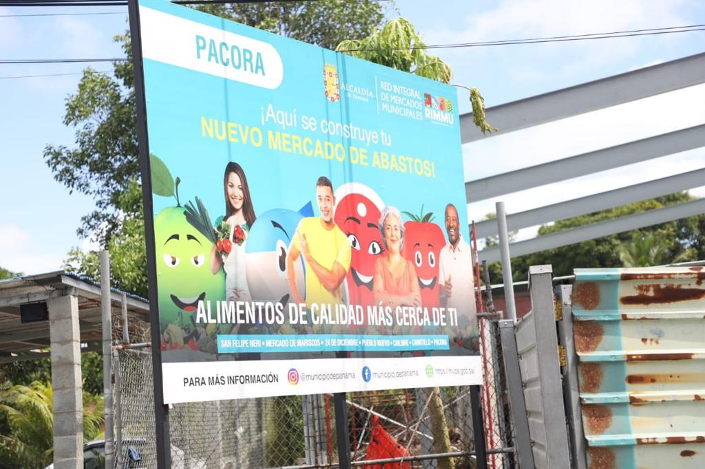 Alcalde Fábrega inspeccionó los avances de la construcción del Mercado de Pacora