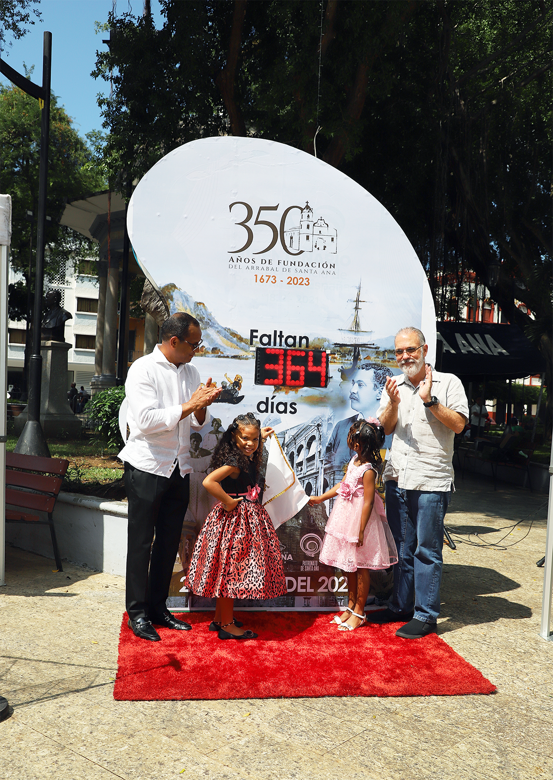 Activación del reloj que marca la Cuenta Regresiva de los 350 años de fundación del Arrabal de Santa Ana
